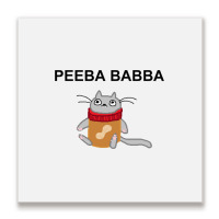 Peeba Babba Metal Print Square | Artistshot