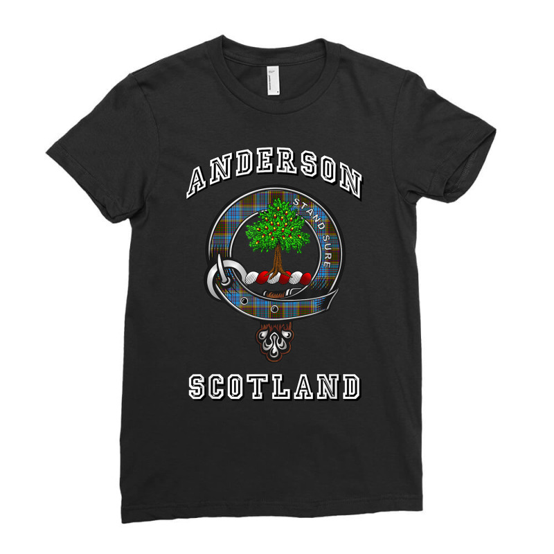 Anderson Tartan Clan Badge Athletic Style T Shirt Ladies Fitted T-shirt | Artistshot