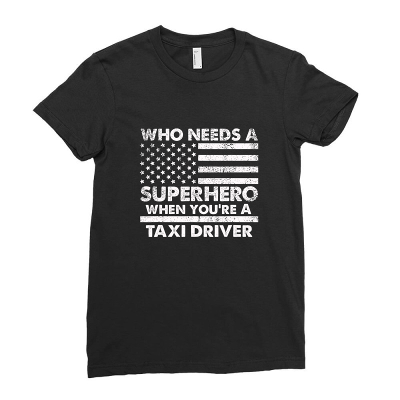 Funny Taxi Driver Superhero Vintage Tee For Men Dad Ladies Fitted T-Shirt by naddiamuhibev | Artistshot