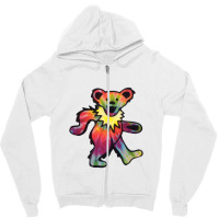 Tiedie Grateful Zipper Hoodie | Artistshot