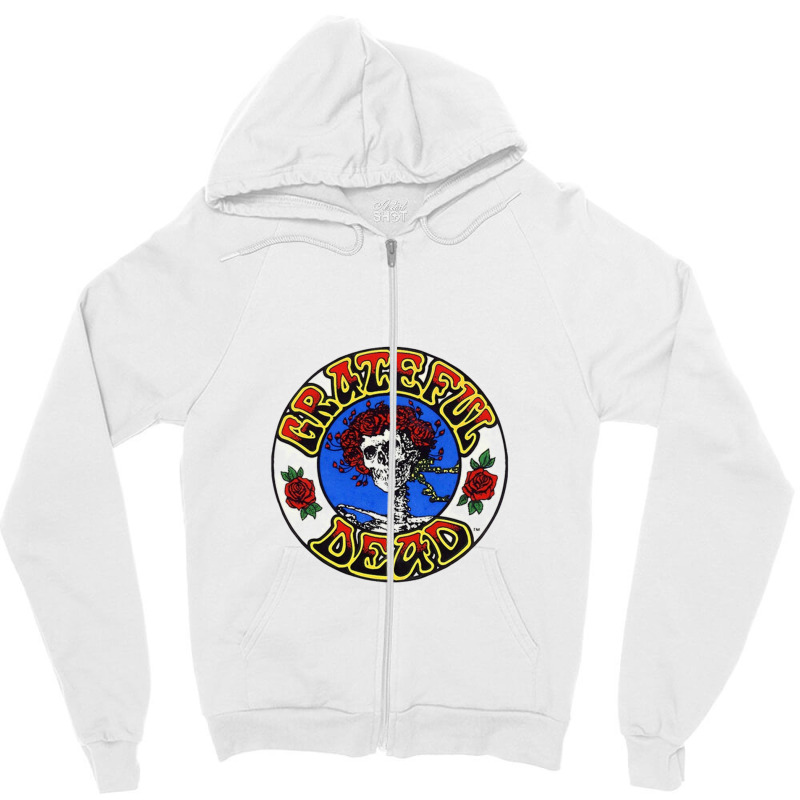 Grateful Roses Zipper Hoodie | Artistshot