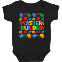 Vintage Master Builder Shirt Funny Brick Builder Blocks Gift Baby Bodysuit | Artistshot