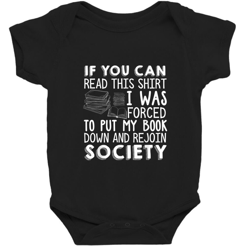 If You Can Read This Book Lovers Novel Reading Funny Baby Bodysuit by ReginaldLewisMay | Artistshot