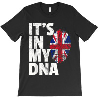 It's In My Dna British Flag England Uk Britain Union Jack T-shirt | Artistshot