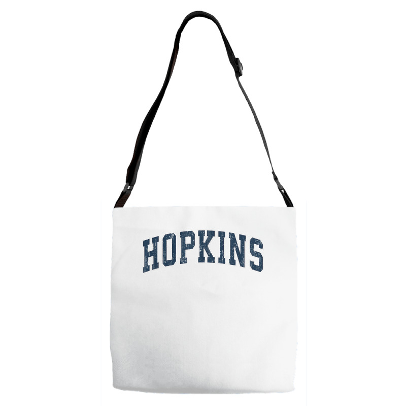 Hopkins Minnesota Mn Vintage Sports Design Navy Design Adjustable Strap Totes | Artistshot