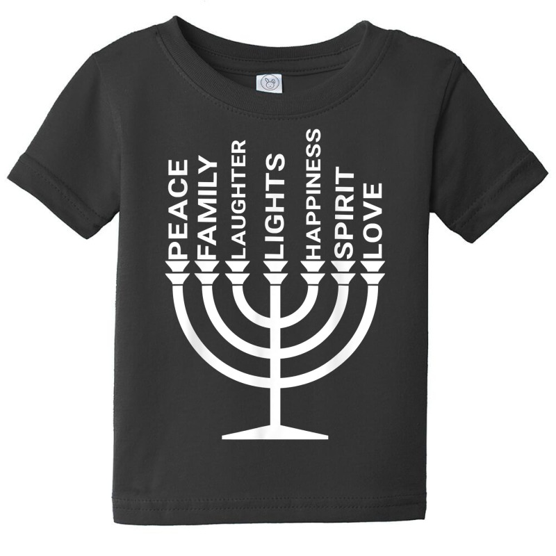 Festival Of Lights Hanukkah Holiday Menorah Design T Shirt Baby Tee by mintywotm | Artistshot