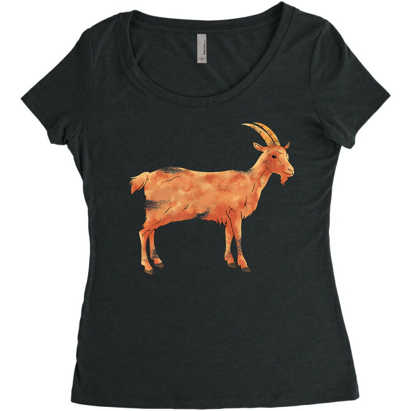 Farmer Gift Goat Farm Animal Goat Women's Triblend Scoop T-shirt by StaceyKerry | Artistshot