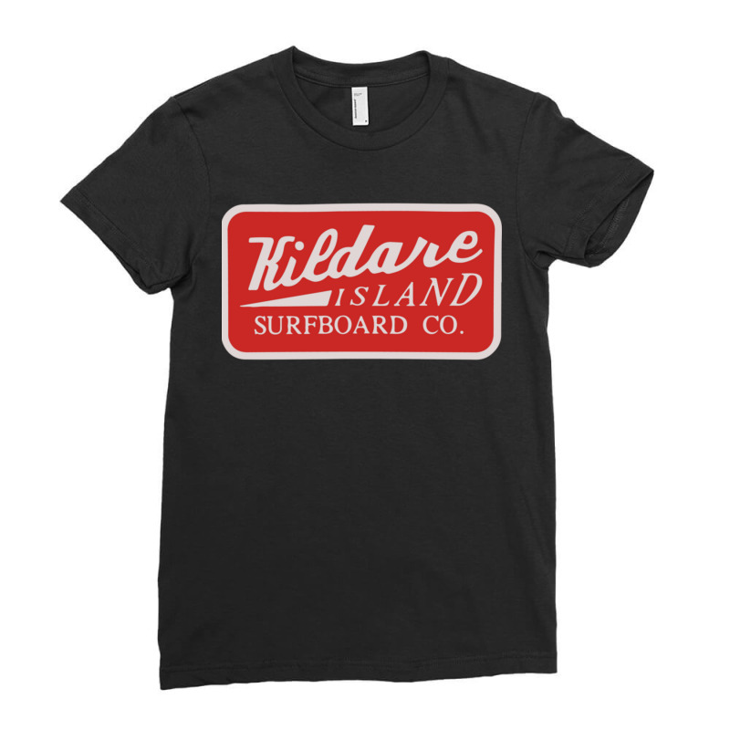 Kildare Island Surf Classic Ladies Fitted T-Shirt by josephzindel | Artistshot