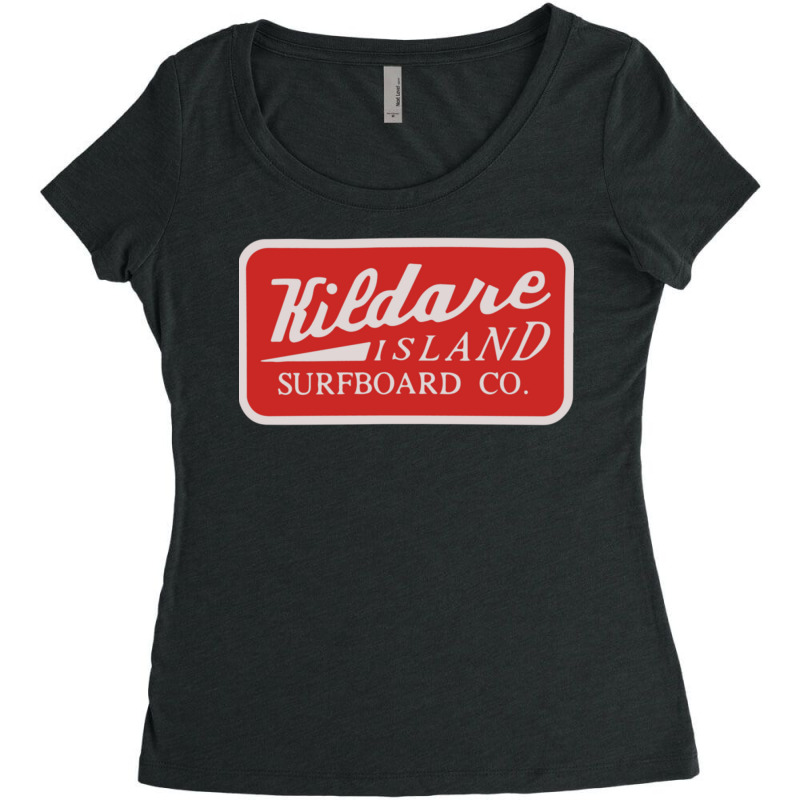 Kildare Island Surf Classic Women's Triblend Scoop T-shirt by josephzindel | Artistshot