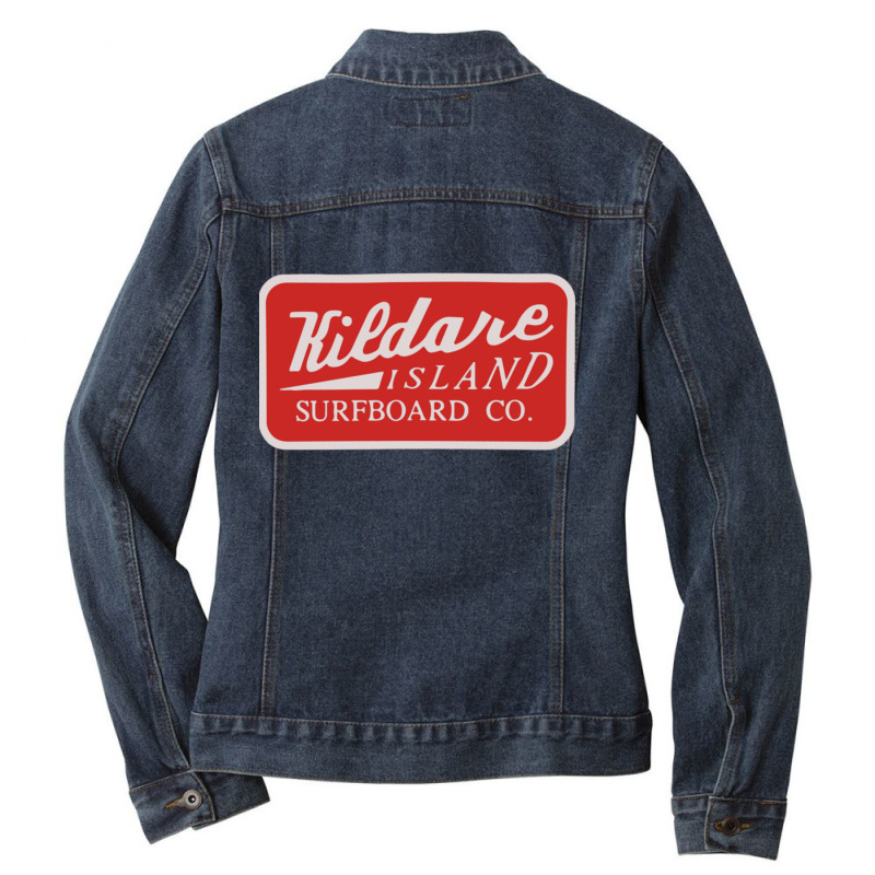 Kildare Island Surf Classic Ladies Denim Jacket by josephzindel | Artistshot