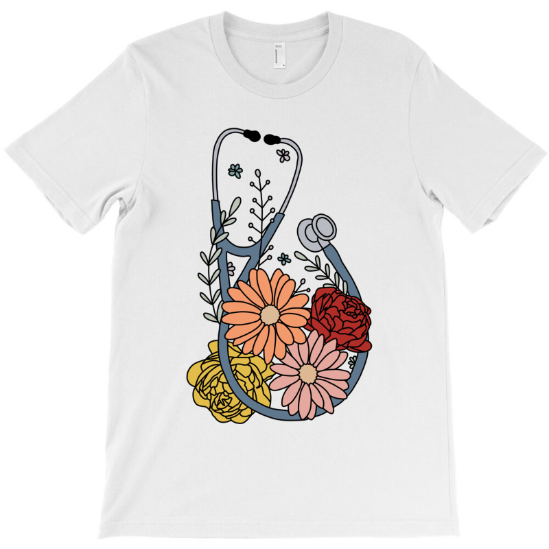 Flower Stethoscope T-shirt | Artistshot