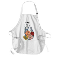 Flower Stethoscope Medium-length Apron | Artistshot