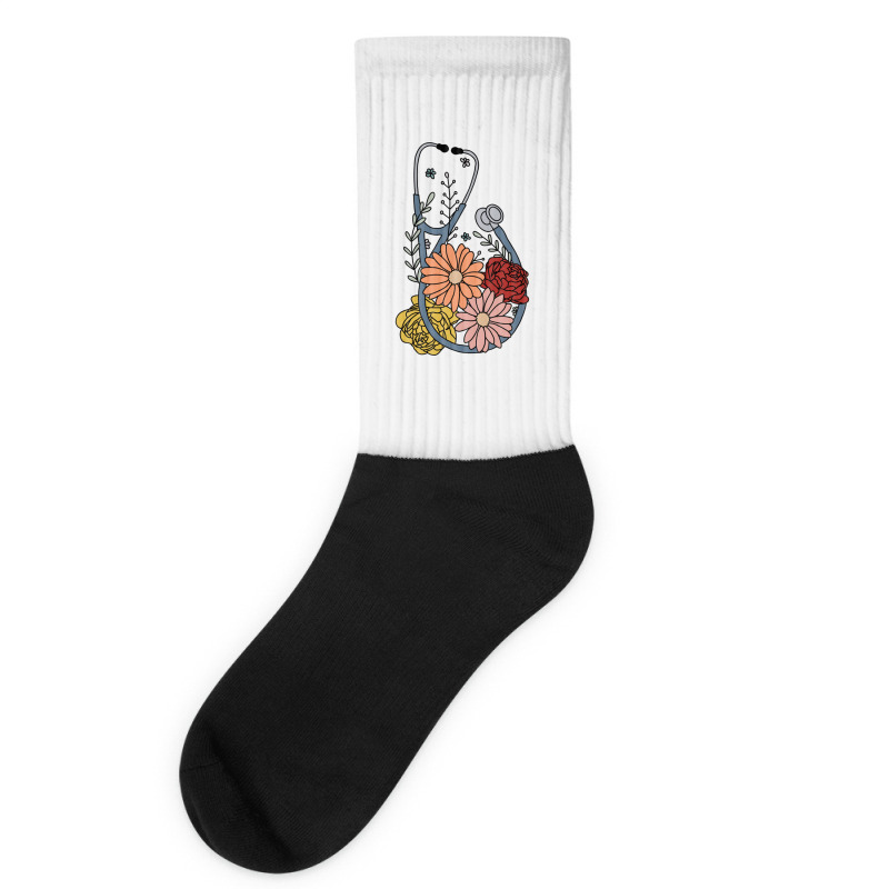 Flower Stethoscope Socks | Artistshot