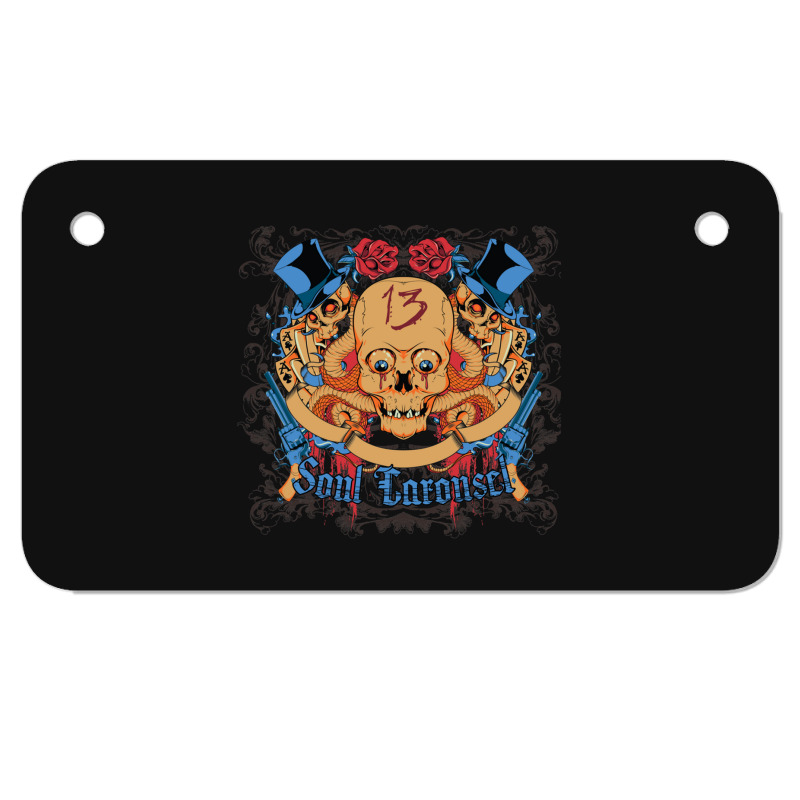 Carrusel De Almas Motorcycle License Plate | Artistshot