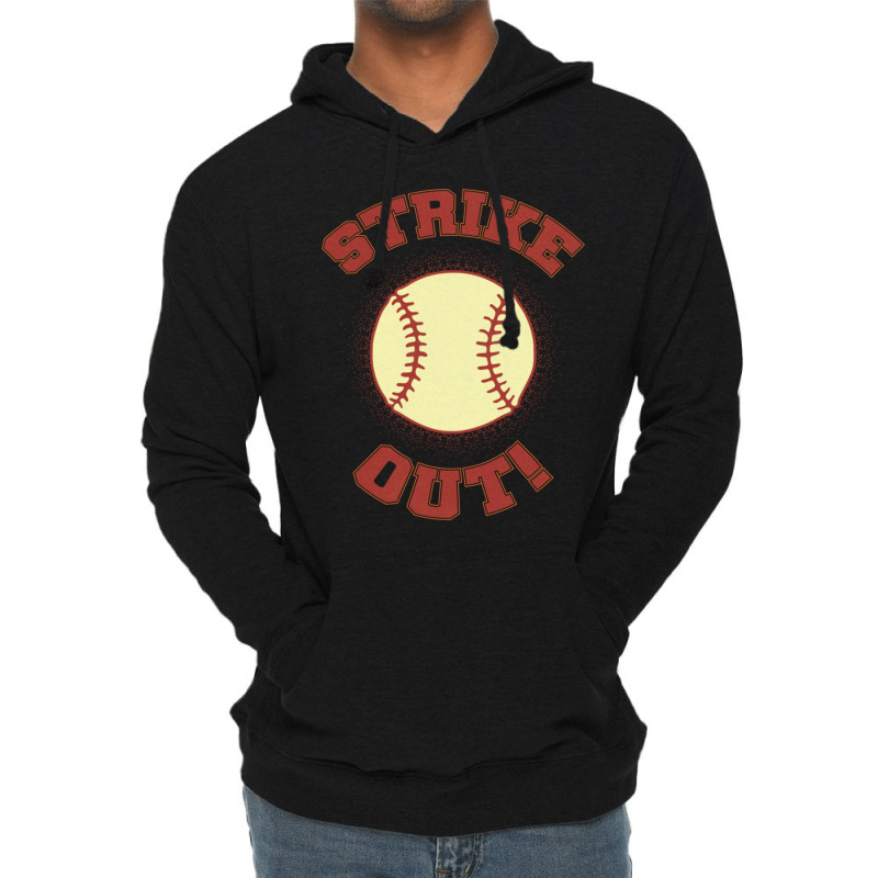 Vintage Strike Out Lightweight Hoodie by JeremyHurley | Artistshot