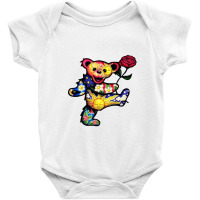 Dancing Grateful Flower Dead Bears Baby Bodysuit | Artistshot