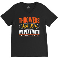 Track And Field Thrower Javelin Weapons Of War Shot Put T Shirt V-neck Tee | Artistshot