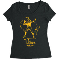 Titletown U.s.a Yellow Women's Triblend Scoop T-shirt | Artistshot