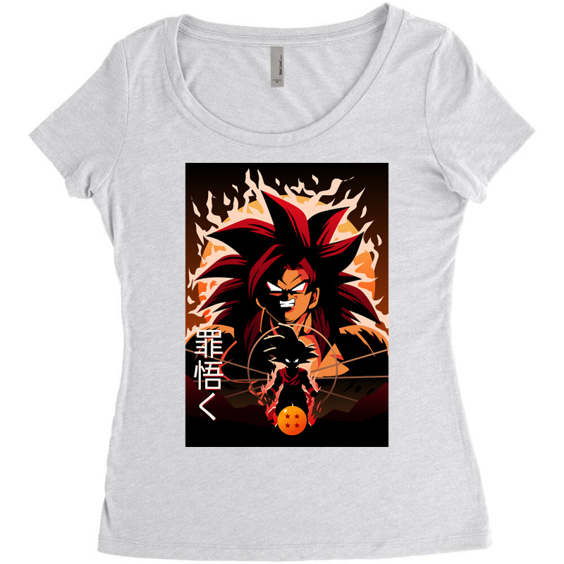 Super Saiyan 4-fdftd Women's Triblend Scoop T-shirt by brumfieldportillo7vlpq8 | Artistshot