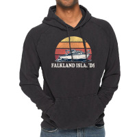 Falkland Islands Vintage Boating 70s Retro Boat Design Long Sleeve Vintage Hoodie | Artistshot