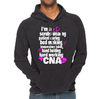 Womens Hard Working Cna Certified Nursing Assistan Vintage Hoodie | Artistshot