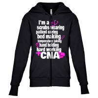 Womens Hard Working Cna Certified Nursing Assistan Youth Zipper Hoodie | Artistshot