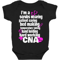 Womens Hard Working Cna Certified Nursing Assistan Baby Bodysuit | Artistshot