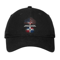 American Raised With Dominican Roots Republic Adjustable Cap | Artistshot