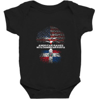 American Raised With Dominican Roots Republic Baby Bodysuit | Artistshot