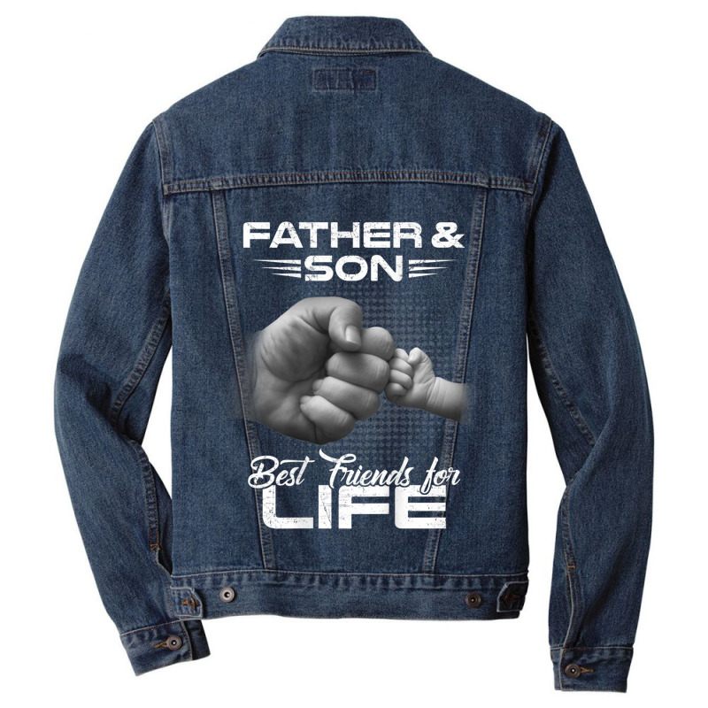 Father  Son Best Friends For Life Matching Fathers Day Men Denim Jacket | Artistshot