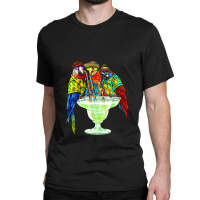 Parrots Drinking Margarita Hawaiian Shirt Vacation Birds Classic T-shirt | Artistshot