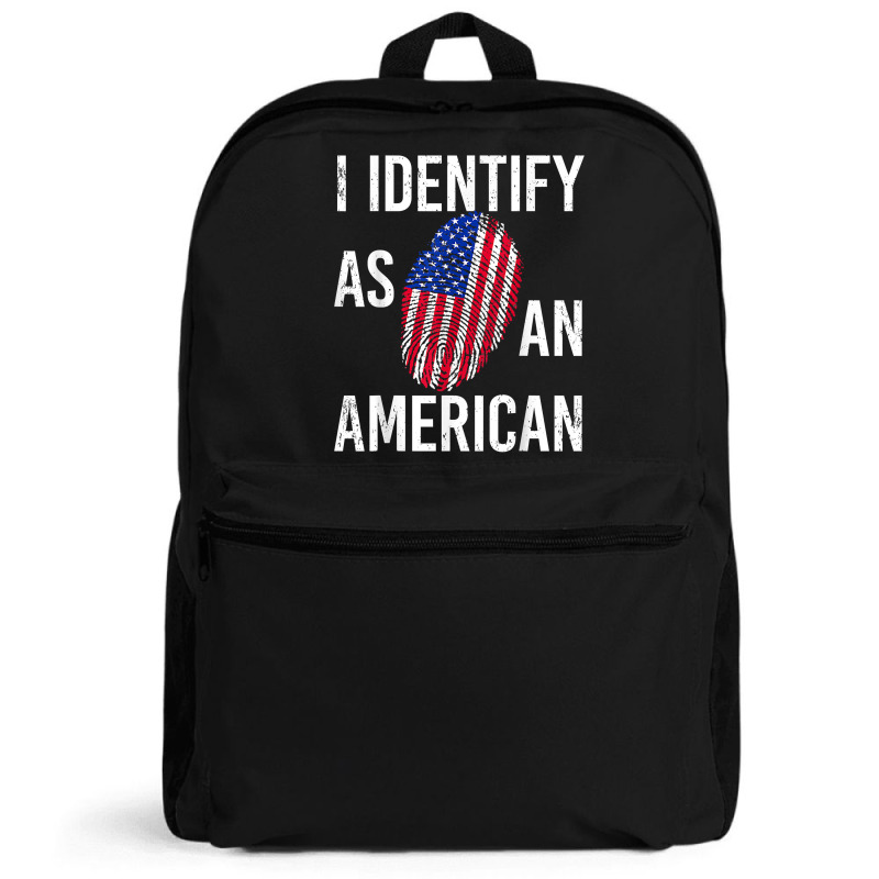 I Identify As An American   American Flag Fingerprint T Shirt Backpack by mintywotm | Artistshot