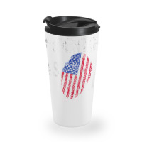 I Identify As An American   American Flag Fingerprint T Shirt Travel Mug | Artistshot