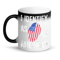 I Identify As An American   American Flag Fingerprint T Shirt Magic Mug | Artistshot