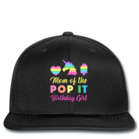 Mom Of The Pop It Birthday Girl Unicorn Heart Ice Creamt Printed Hat | Artistshot