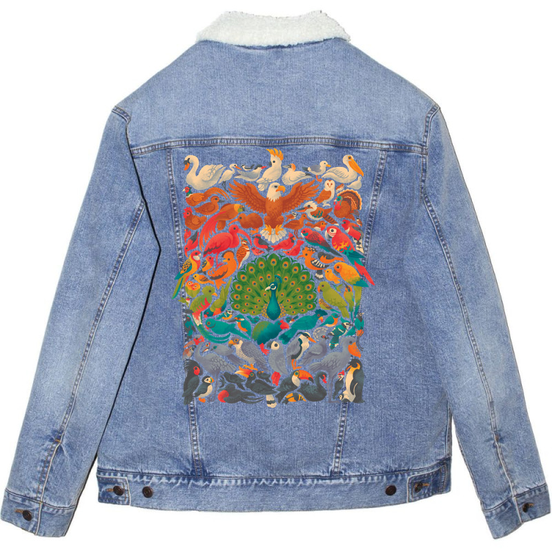 Aerial Spectrum Unisex Sherpa-lined Denim Jacket | Artistshot