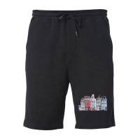 Amsterdam Skyline Fleece Short | Artistshot