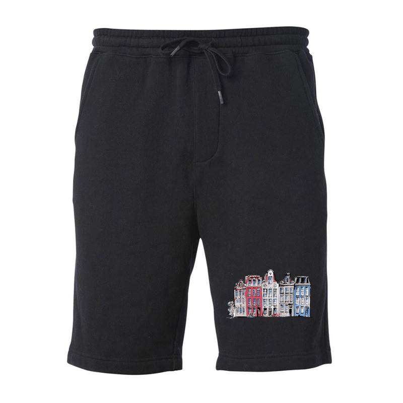 Amsterdam Skyline Fleece Short by femalesbaubles | Artistshot