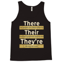 Thereheirheyre English Grammar Funnyeacher Tank Top | Artistshot