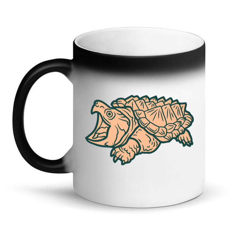 Alligator Snapping Turtle - Reptile - Wildlife - Japanese Style - Anim Magic Mug | Artistshot