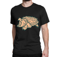 Alligator Snapping Turtle - Reptile - Wildlife - Japanese Style - Anim Classic T-shirt | Artistshot