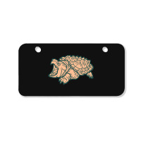 Alligator Snapping Turtle - Reptile - Wildlife - Japanese Style - Anim Bicycle License Plate | Artistshot