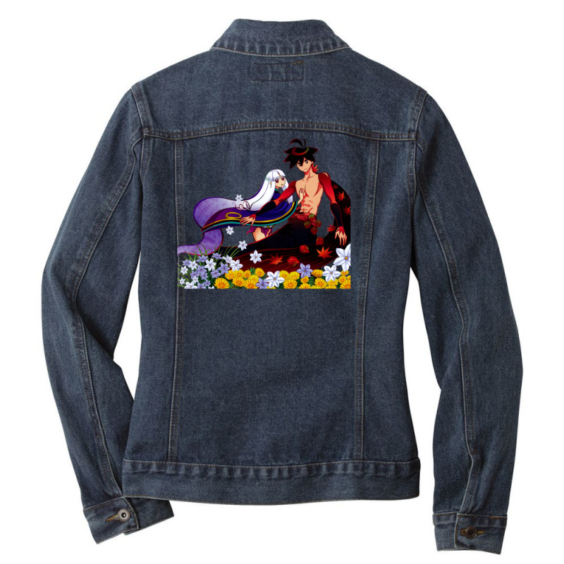 Katanagatari Ladies Denim Jacket by DebraAnnKnapp | Artistshot