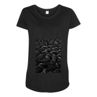 Black Sand Waves Maternity Scoop Neck T-shirt | Artistshot