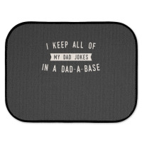 I Keep All Of My Jokes In A Dad-a-base - Funny Fathers Day Dad Joke Rear Car Mat | Artistshot