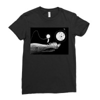 Wisp Meets Anglerfish Ladies Fitted T-shirt | Artistshot