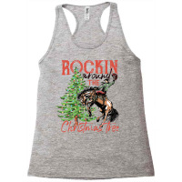 Funny Cowboy Horsing Rocking Around Christmas Tree Western Sweatshirt Racerback Tank | Artistshot