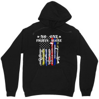 No One Fights Alone Usa Flag Veterans Army Police Ems Unisex Hoodie | Artistshot