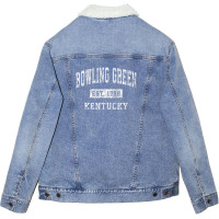 Bowling Green Kentucky Ky Vintage Established Sports Unisex Sherpa-lined Denim Jacket | Artistshot