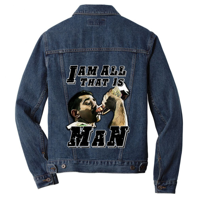 I Am All That Is Man Men Denim Jacket | Artistshot